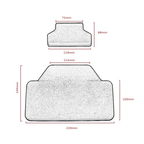 Dossier passager moto TRK 502 coussin boîtier arrière siège