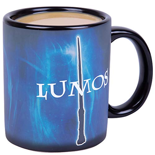 Harry Potter Lumos Nox Heat Changing Coffee Mug - Magic Spell Reveals With Heat - Officially Licensed - Gift For Kids, Teens And Adults - Ceramic #TOP3