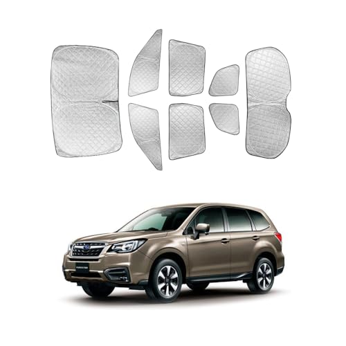 スバル フォレスター SJ系 2012-2018年式 サンシェード 車 遮光シェード 透光率0% プライバシー保護 車窓日よけ 車中泊グッズ 断熱 仮眠 盗難防止 四季兼用 スバル フォレスター SJ系 吸盤不要 取付簡単 露天駐車 日除け フルセット ア