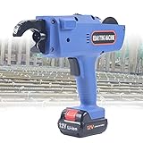 TBVECHI Automatic Rebar Tying Machine, 12V 8-34mm 4500mAh Handheld Rebar Tier Tool with Steel Wire (Blue)