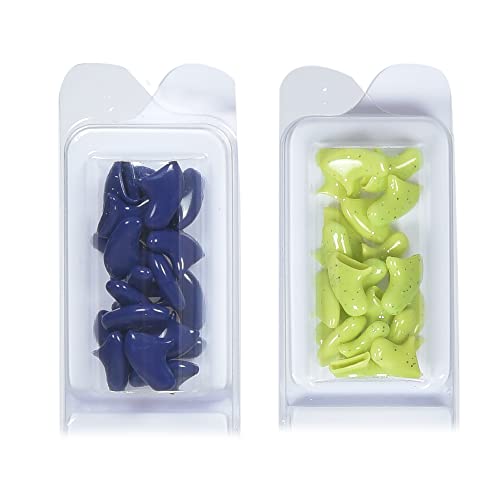 Image of Kitty Caps Nail Caps for Cats Spring Green with Glitter & Ultra Violet - Safe Stops Snags and Scratches, Medium (9-13 lbs), (FF9310PCS3) (Pack of 3)