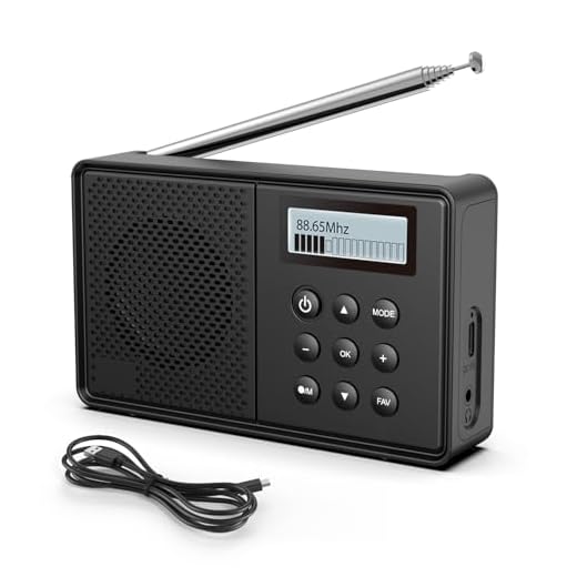 Arafuna DAB Radio DAB+ & UKW Digitalradio mit Bluetooth, Küchenradio mit Akku oder Netzbetrieb, 40 Senderspeicher, Dual Wecker & Snooze Timer, Tragbares kleines Radio