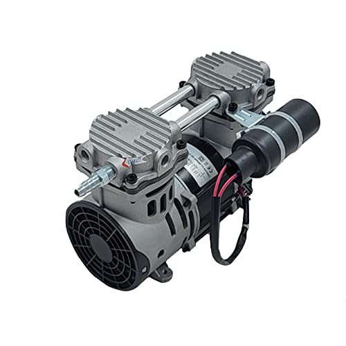 HALF OFF PONDS Pro 3.9 Cubic Feet per Minute Deep Water Subsurface Air & Aeration Rocking Piston Air Compressor for Deep Water Subsurface Aeration of Ponds and Lakes - PA-RP60P Black