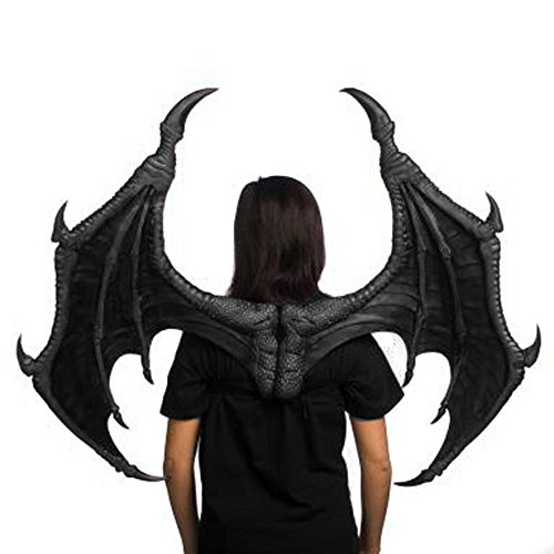 Ultimate Shiny Black Dragon Wings cosplay aile dragon noir brillant adulte