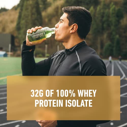 Isopure Zero Carb 32g Clear Protein Ready-to-Drink, Whey Protein Isolate, Lemonade, 12 Pack (Packaging May Vary)