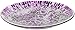 Maturi Plato Decorativo de Mosaico de Vidrio Agrietado, Morado, 32 cm