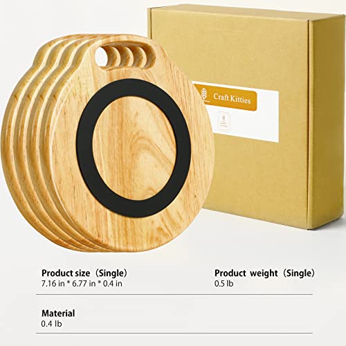 Craft Kitties Wooden Hot Pads Trivets Natural,100% Natural Beechwood,Anti-Slip, Versatile, Durable,Wooden Trivets,Hot Pots And Pans #TOP5