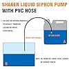Gas Siphon Pump 1/2'' Copper Valve 6FT Syphon Hose for Water Gasoline Fuel & Other Liquid Safety Self Priming Shaker Siphon Hand Pump Tube