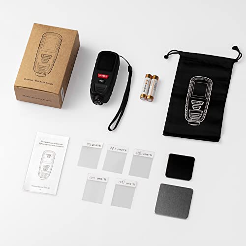 Paint Thickness Gauge Depth Thickness Gauge, Automotive Measurement, Resolution 0.1Mil, High Contrast Backlight Lcd, Auto Power Off, Paint Meter Mil Thickness Gauge For Cars, Mini Size (Black) #TOP6