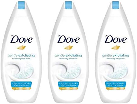 Dove Gentle Exfoliating Body Wash 225ml (Pack of 3)