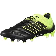 adidas mens Copa 19.1 FG Cleat Soccer Core Black / Shock Yellow, Core Black/Solar Yellow/Core Black, 7