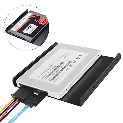 SourceTon 4 Pack SSD Mounting Bracket Kit 2.5" to 3.5" drive bay, Metal Mounting Bracket Adapter Hard Drive Holder with 10 Assorted Colors Reusable Cord Organizer - Image 8