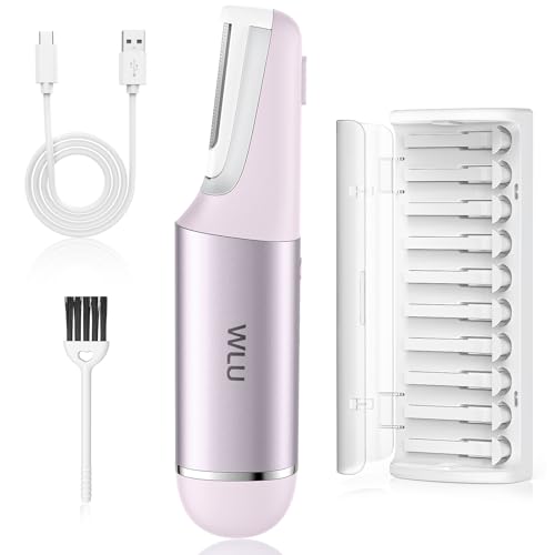 WLU Dermaplane Razor for Women Face with 10 Replaceable Blades,