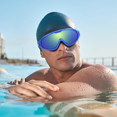 OuryTech Gafas de Natación, 2 Piezas Gafas de Natación para Hombres, Gafas de Natación para Mujeres, Gafas de Natación para Niños, Gafas de Buceo, Anti-vaho Protección UV, Gafas de Natación, Visión - imagen 7