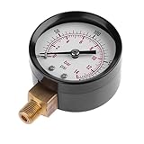 FELTECHELECTR Utility Vacuum Pressure Gauge Air Compressor Gauge Range Industrial Quality for Water Oil Gas HVAC