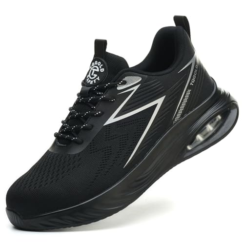 tqgold Arbeitsschuhe Herren Damen Sicherheitsschuhe Leicht rutschfest Luftkissen...