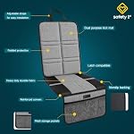 Safety 1st Car Seat Protector, Padded Non - Slip Mat with Storage Pocket - Image 3