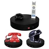 ComXim Rotating Display Stand with Remote Control, 360 Degree Motorized Platform 12.6in，Automatic Mute Electric Turntable for Photography Product, 3D Scanning (12.6‘’ 88lb Black)