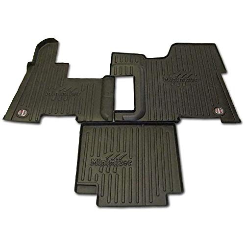 Minimizer Floor Mats; Peterbilt; 378 379 385 357 (2006-07), 365 367 389 (2006-20), 384 386 388 (2006-17); Auto trans w control tower, incompatible w passenger battery box; Part #FKPB4B