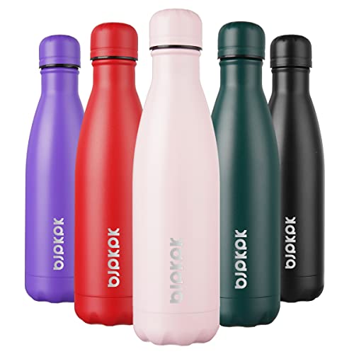 Image of BJPKPK 17 oz Insulated Water Bottle, Stainless Steel Flask, Leak Proof