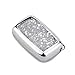 YIJINSHENG TPU Car Key Soft Plating Protection Shell Case Cover for Land Rover Jaguar Evoque,Velar,Sport,Discovery 5-Button Smart Key Remote Fob Shell Key Chains (Silver)