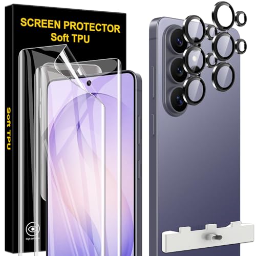 Pollachi [2+2 Protector de Pantalla Samsung Galaxy S26 Ultra 5G,2 Piezas Película Protectora de Hidrogel Flexible Y 2 Piezas Protector Camara,Anti Graffio,Reparar Automáticamente