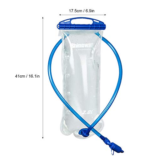 Bexiga, Andoer Bexiga de hidratação para esportes ao ar livre 2 litros à prova de vazamento de água