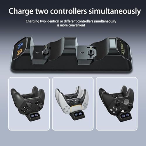 Switch 2 Controller Charger Dock – Fast Dual Charging Station for Switch 2 / PS/Xb Series X Controllers with LED Indicators & Type-C Adapter - Image 9