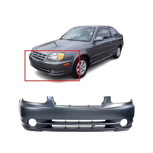 Image of FitParts Compatible with Hyundai Accent 2003-2006 Front Bumper Cover