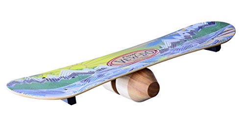 WODFitters Vew-Do Flow Balance Board with Patented Track and Rock Design - Provides