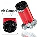 ZONETECH 12V Single Trumpet Air Horn - Premium Quality Silver Alarm Relay Included Chrome and Compressor Super Loud 150db for Truck, Train Lorry, Boat and SUV (1-Pack)