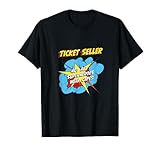 Ticket-Verkäufer Lustiger Superhelden-Job T-Shirt