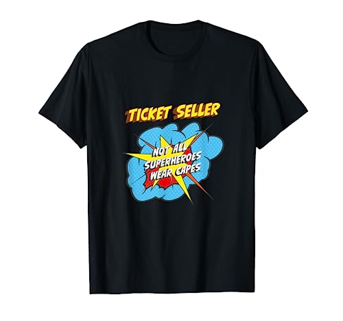 TICKET SELLER Gifts - Ticket-Verkäufer Lustiger Superhelden-Job T-Shirt
