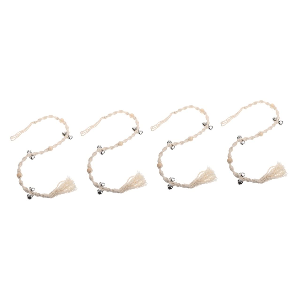 POPETPOP 4piezas Timbre Colgante para Perros Decoración Creativa y Funcional Accesorio De Entrenamiento para Mascotas para Puertas y Entrenamiento De Perros