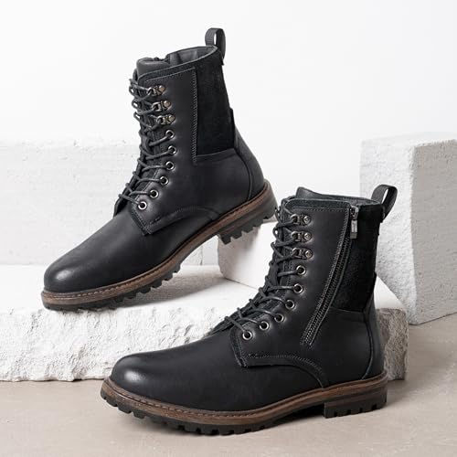 Image of JOUSEN Boots for Men Leather Casual Dress Shoes combat Boots men