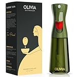 FLAIROSOL OLIVIA 200ml Spruzzatore di Olio in Vetro - Tecnologia a Spruzzo Continuo con Controllo delle Porzioni - Versatile per Cucinare, Insalate, Barbecue, Cotture al Forno, ecc. (Verde)