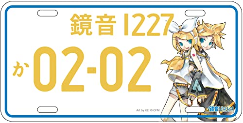 ダイハツ 初音ミク 鏡音リン・レン ナンバープレート アルミプレート ボーカロイド ピアプロ イエロー