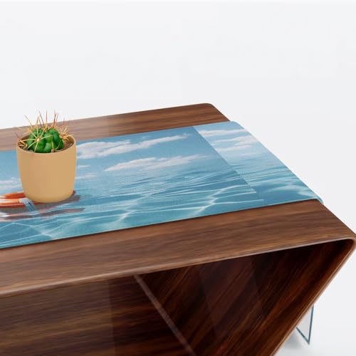 Chemin de table mer 183 cm évite les tables tristes d'été
