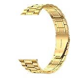 NMASDUYPU Cinturino in acciaio inossidabile for Galaxy Watch 8 Classic 46mm Bracciale in metallo Correa Pulseira Band 44mm 40mm(Gold,Galaxy watch 8 44mm)