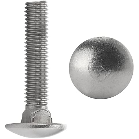 FASTON® Flachrundschrauben Schlossschrauben M8x80 Edelstahl A2 V2A (20 Stück) mit Vierkantansatz DIN 603 Flachrundkopf Schrauben Schloßschrauben Vollgewinde Cover