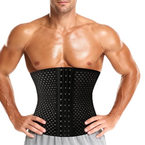 Waist Trainer for Men Shapewear Tummy Control Body Shaper Corset Slimming Girdle Fajas para Hombres(black...