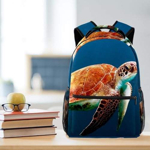 Sac à dos bleu océan multicolore résistant pour soulager le dos des élèves - 5
