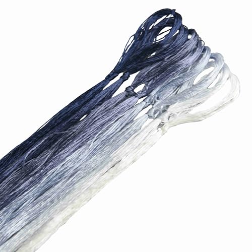 MINGGUXIUYI 8 Skeins Mulberry Silk Floss Embroidery Thread Floss-Cross Stitch Threads China Silk Woven Jewelry Threads DIY Sewing Kits (12)