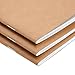 Paper Junkie Bulk Notebooks - A6 4 x 6-Inch, Kraft, Unlined, Pack of 24 - Blank Sketchbook & Mini Sketch Pads for Kids - Nature Journal for Kids & Craft Paper Notebooks
