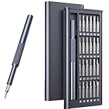 Card Holder 25-IN-1 Precision Small Screwdriver Set, Professional Mini Bit Tool Set for Glasses, Watch, Ring Doorbell, Electronic，Computer，high-strength steel Screw Driver，Magnetic，Gift for Mens