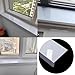 UrbanUp Window Sill Protectors Modern Decorative Windows Sill Board Capping, White Mirror Window Sill Cover, Tile Finish Window Ledge Guard Protectors for Balcony(100x25cm/39.4x9.8in)