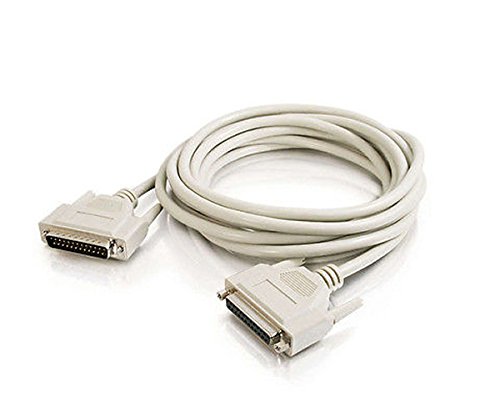 AYA 3Ft (3 Feet) DB25 Male to Female M/F IEEE-1284 Extension Parallel Cable UL Certified