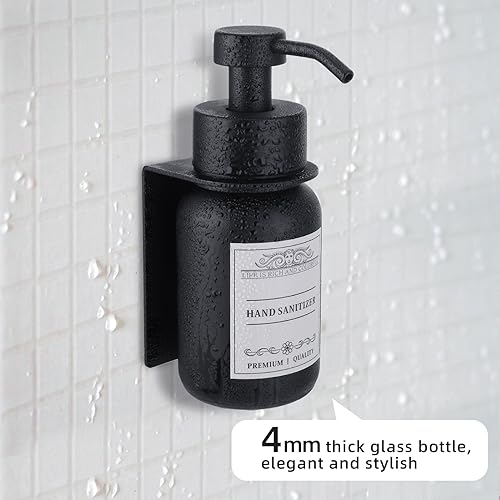 Nobtou Black Soap Dispenser Wall Mount For Bathroom thumb #4
