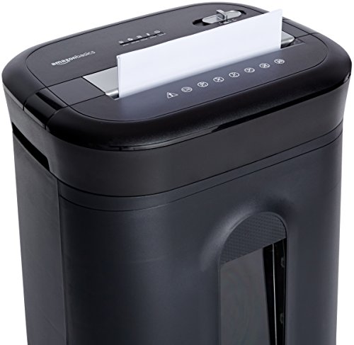 Image of Amazon Basics 15 Sheet - original model Cross Cut Paper, CD Credit Card Office Shredder, Black