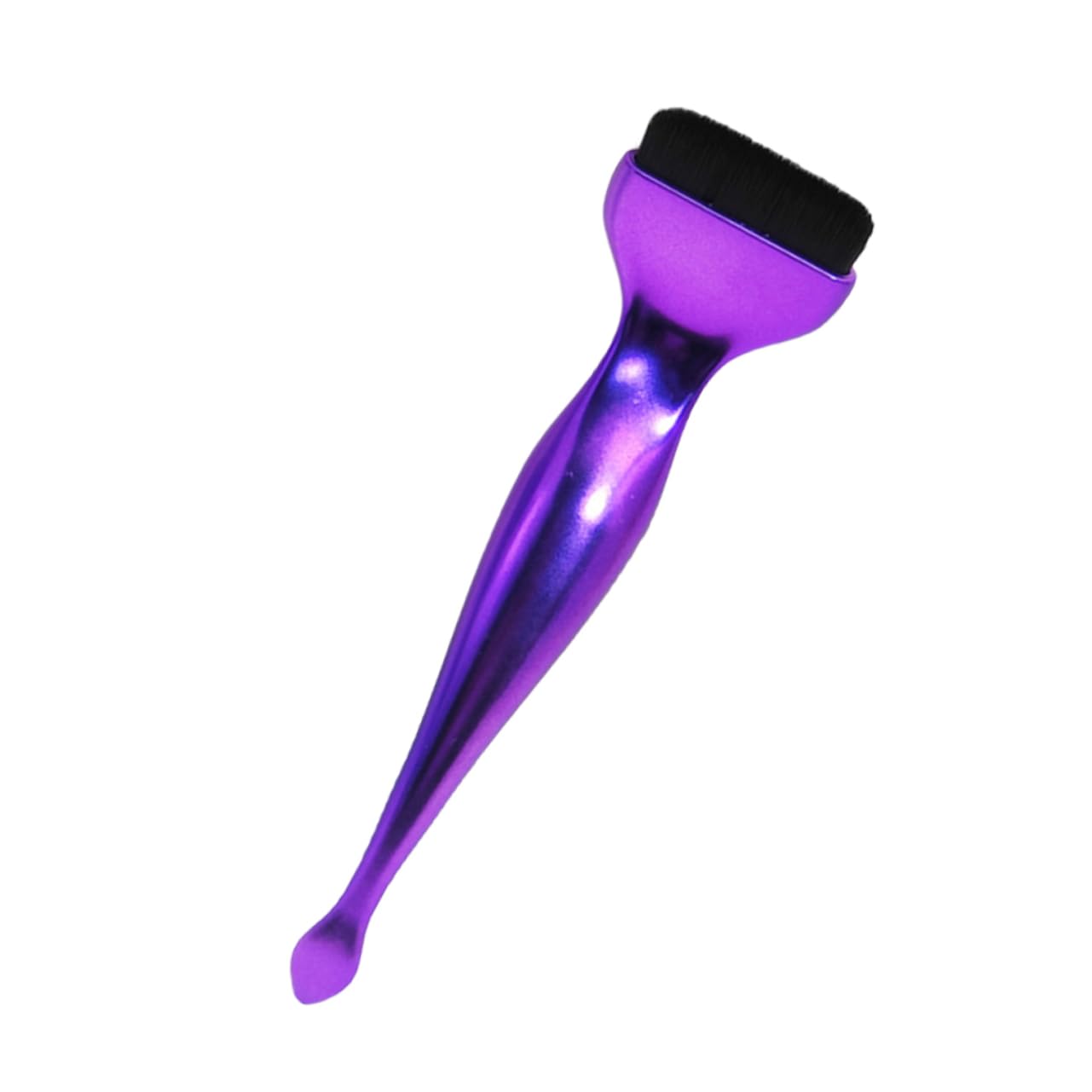 AUTSUPPL Foundation Makeup Brush with Spoon Portable Liquid Brush for Women Small Flat Head Design for Seamless Application of Liquid Foundation and Effortless Complexion No